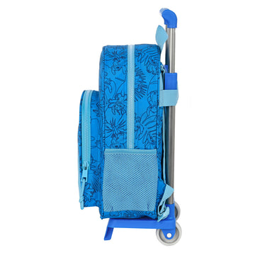 Trolley per la Scuola Stitch Azzurro 26 x 34 x 11 cm