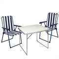 Table set with 2 chairs Aktive Foldable Camping