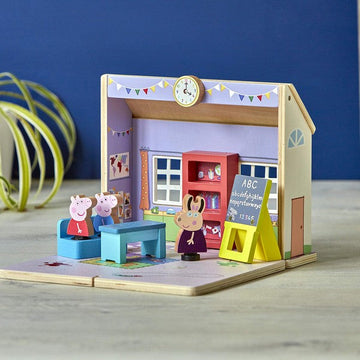 Playset Bandai Peppa Pig Pre-school Wood (26 x 23,5 x 10 cm)