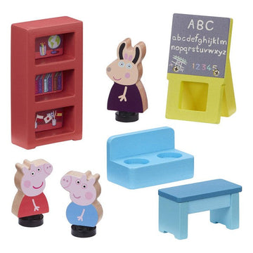 Playset Bandai Peppa Pig Pre-school Wood (26 x 23,5 x 10 cm)