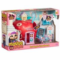 Playset Bandai Mouse In The House Red Apple Schoolhouse 24 x 16,5 x 8 cm