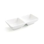 Plateau apéritif Quid Select Céramique Blanc 15 x 7 cm (12 Unités) (Pack 12x)