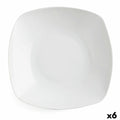 Assiette creuse Quid Novo Vinci Céramique Blanc (20,5 cm) (Pack 6x)