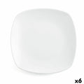 Assiette à dessert Quid Novo Vinci Blanc Céramique 19 cm (6 Unités) (Pack 6x)