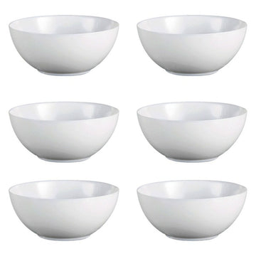 Set of bowls Luminarc Diwali White Glass (18 cm) (6 pcs)