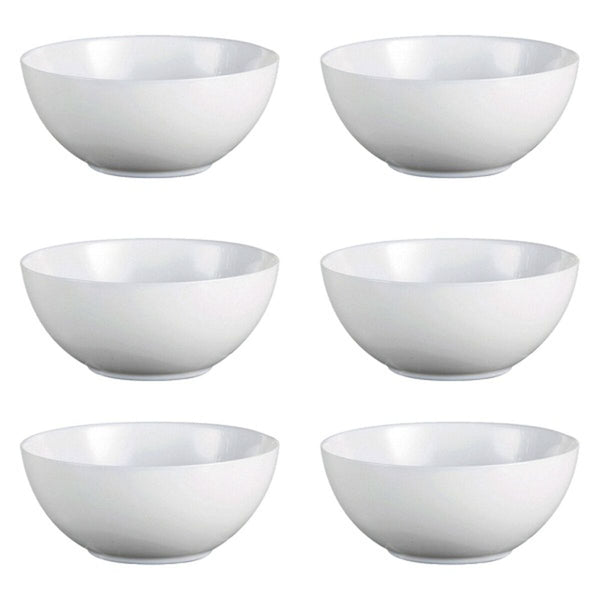 Set of bowls Luminarc Diwali White Glass (18 cm) (6 pcs)