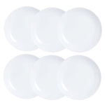 Plate set Luminarc Diwali 6 pcs White Glass 19 cm