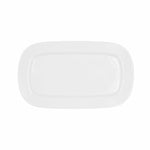 Serving Platter Bidasoa Glacial Ceramic White (31 x 18 cm) (Pack 6x)