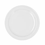 Flat plate Bidasoa Glacial Ceramic White (Ø 26 cm) (Pack 4x)