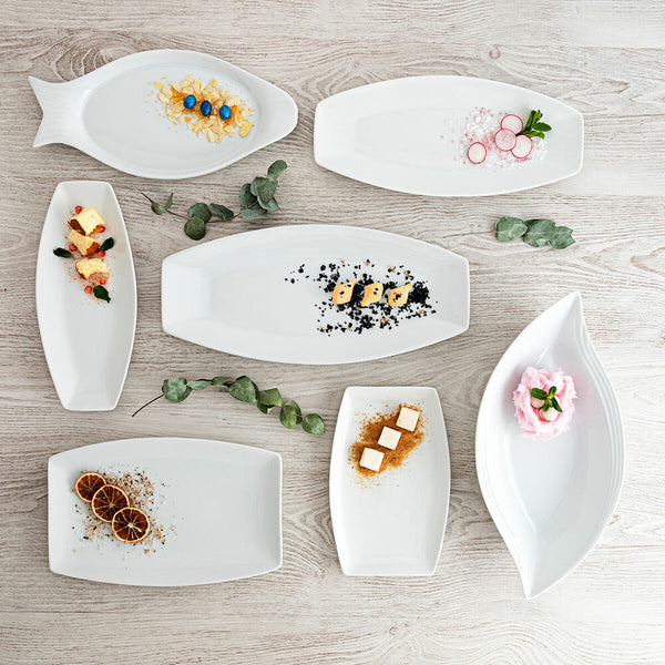 Plat à Gratin Quid Gastro 30 x 13 x 2,5 cm Céramique Blanc 6 Unités (Pack 6x)