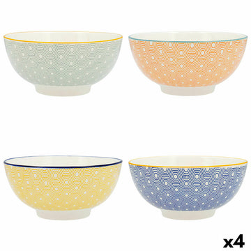 Bowl Quid Pippa Ceramic Multicolour (20 cm) (Pack 4x)