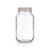 Jar Quid Moss Grey Glass 1 L (Pack 6x)