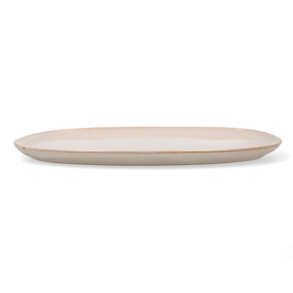 Flat plate Bidasoa Ikonic Ceramic White (26,5 x 25,7 x 1,5 cm) (Pack 4x)