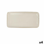 Plat à Gratin Bidasoa Ikonic Blanc Céramique (28 x 14 cm) (Pack 4x)