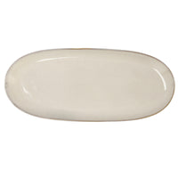 Serving Platter Bidasoa Ikonic White Ceramic (36 x 16 cm) (Pack 2x)