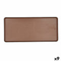 Snack tray Bidasoa Gio 31,5 x 14,5 cm Brown Plastic 9Units