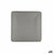 Flat Plate Bidasoa Gio Grey Plastic 21,5 x 21,5 cm (12 Units)