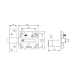 Safety lock IFAM CS88 50 mm