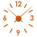 Wall Clock polypropylene Orange (4 x 21,5 x 62 cm)