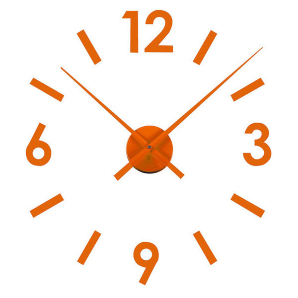 Wall Clock polypropylene Orange (4 x 21,5 x 62 cm)