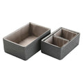 Set of Stackable Organising Boxes polypropylene (4 Pieces) (25 x 15 x 38 cm)