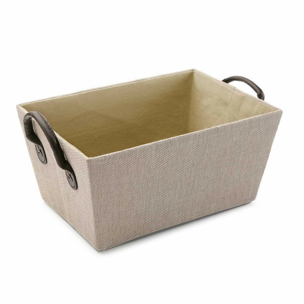 Decorative basket Beige With handles