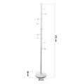 Coat rack Ruan Metal (28 x 173 x 28 cm)