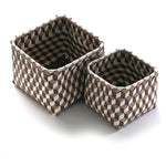 Basket set polypropylene (2 Pieces) (25 x 20 x 25 cm)