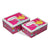 Set of decorative boxes Princess Metal (2 pcs) (16,6 x 9,1 x 21 cm)