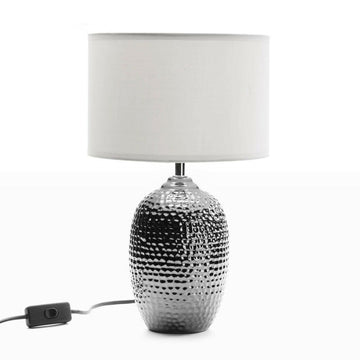 Desk lamp Silver Ceramic (37 x 23 cm)