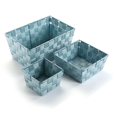 Make-up organizer Small Blue (14 x 9 x 14 cm)