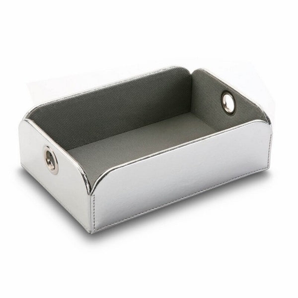 Valet Tray Polyskin Silver