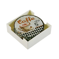 Coasters Versa Coffee (6 Pieces) (11 x 11 x 4 cm)