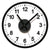 Wall Clock Sticker Black