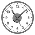 Wall Clock Adhesive Silver