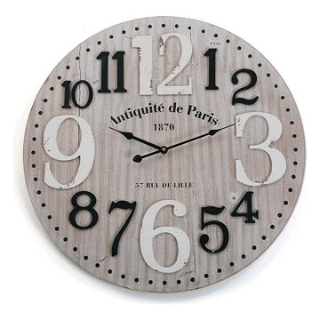 Wall Clock MDF Wood (4,5 x 60 x 60 cm)