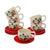 Piece Coffee Cup Set Porcelain (220 ml) (6 Pieces)