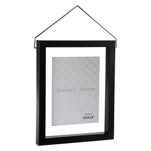 Photo frame Diamond Plastic Black