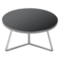 Side table Russel Metal Tempered Glass (70 x 38 x 70 cm)