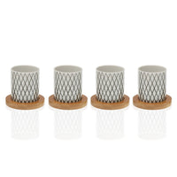 Piece Coffee Cup Set Porcelain (4 Pieces)