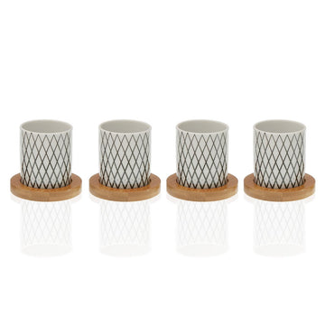 Piece Coffee Cup Set Porcelain (4 Pieces)