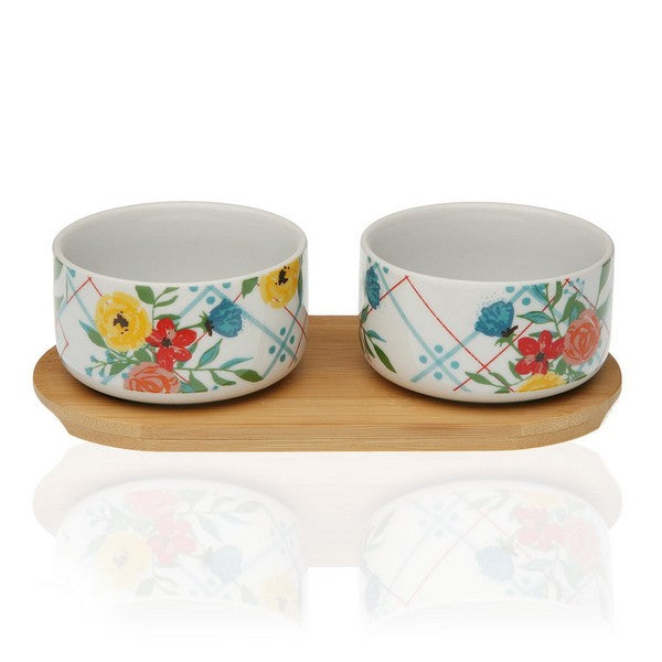 Appetizer Set Bamboo Porcelain (2 Pieces)