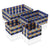 Set of Stackable Organising Boxes Blue Bay Textile (4 Pieces)