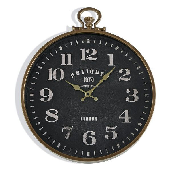 Wall Clock Antiques Metal MDF Wood (6 x 49,5 x 40 cm)