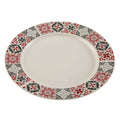 Assiette plate Versa Bordeaux Porcelaine