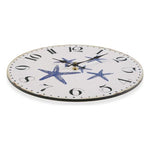 Wall Clock Blue Sea Metal (4 x 29 x 29 cm)