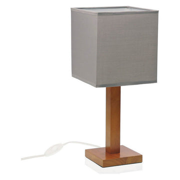 Desk Lamp Wood (12 x 45 x 12 cm) Grey