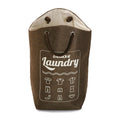 Laundry Basket Brown Textile (52 x 60 x 52 cm)