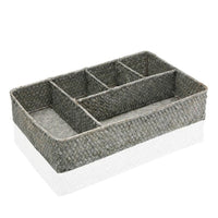 Multi-Purpose Organiser rattan Marine algae (22 x 7 x 35 cm)