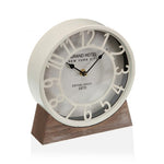 Table clock White MDF Wood (Ø 20 cm)